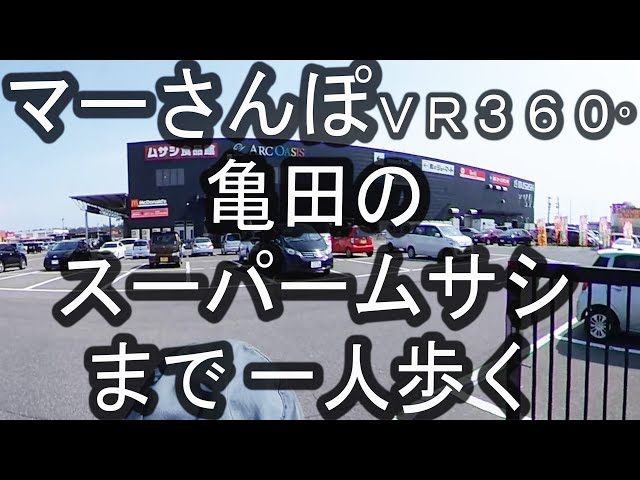 マーさんぽVR　３０６°和合線、紫鳥線　　弁天線を通って亀田のスーパームサシまで一人歩く