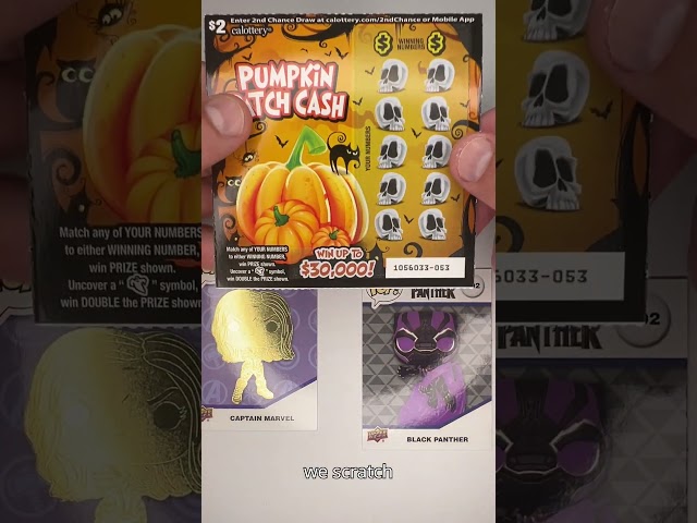 🎃 Spooky Scratch-Offs! Halloween-Themed California Lotto Scratchers 👻 (Video 9) #shorts #lottery