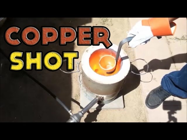 How to Make Copper Shot Part 1 From Scrap Copper Using Metal Melting Furnace