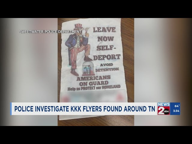 Police investigate KKK flyers found around Tennessee