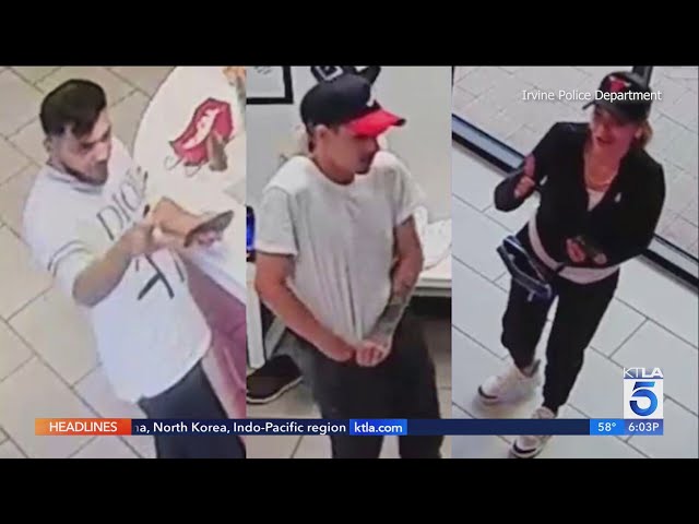 Suspects wanted for burglarizing Irvine gym