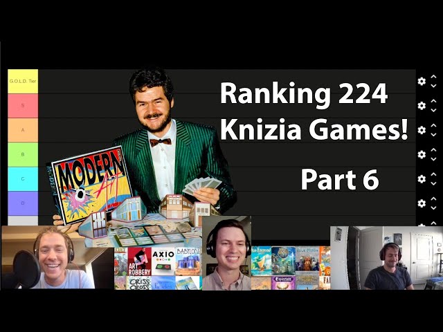 Ultimate Reiner Knizia Tier List, Part 6 — Ranking over 200 Knizia Board Games!