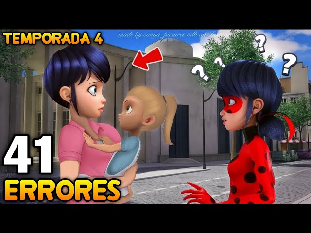 41 ERRORES y COSAS SIN SENTIDO de Miraculous Ladybug Temporada 4 | Parte 7