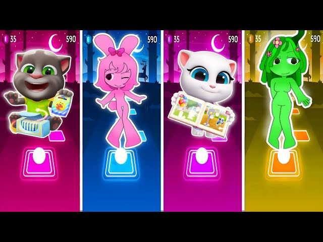 Talking Tom Friends 🆚Pink Sprunki 🆚 Angela 🆚 Vineria Sprunki || Edm Rush ||