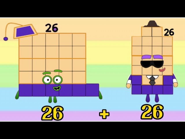 NUMBERBLOCKS ADDITION REMIX | ADDING TWO SAME NUMBERS | MATH FOR KIDS | hello george