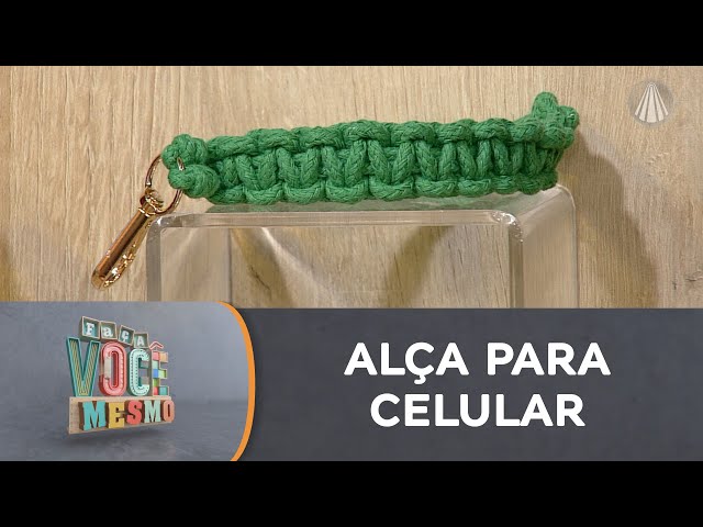 Alça de pulso para celular em macramê | ESTILO E SEGURANÇA