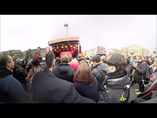 4K 3D 360° VR Chinese New Year 2018 Trafalgar Square London celebrations pt 2