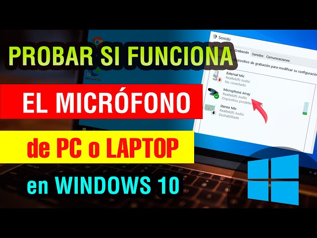 Como Probar si el Microfono de mi pc funciona Windows 10 2025 PC o Laptop