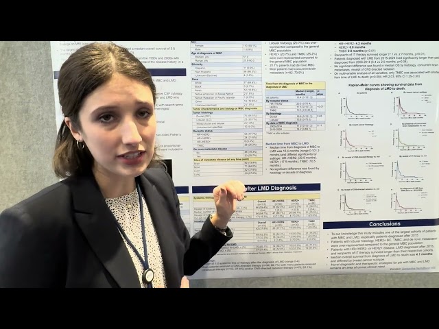 UCSF at #ASCO24 | Samantha Fisch, MD reports on metastatic breast cancer & leptomeningeal disease.