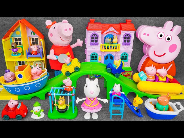 90 Minutes Satisfying with Unboxing Cute Peppa Pig Giant Slide Toys Collection ASMR | Review Toys