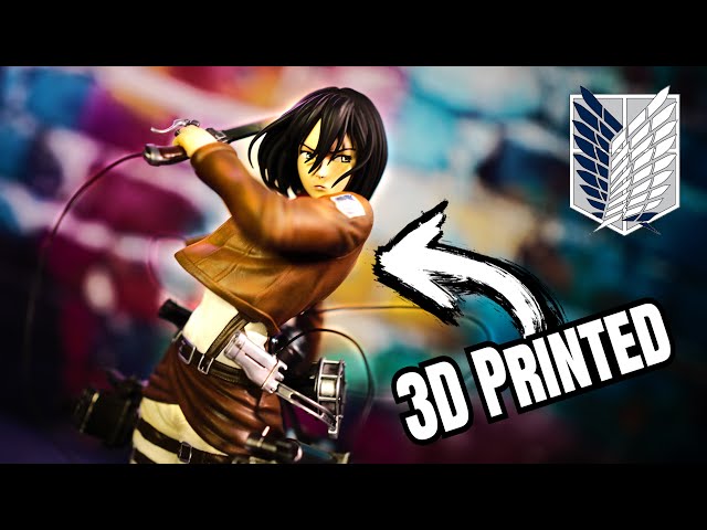 🎨Make 3D Print Figure | The Mikasa Statue - Attack On Titan