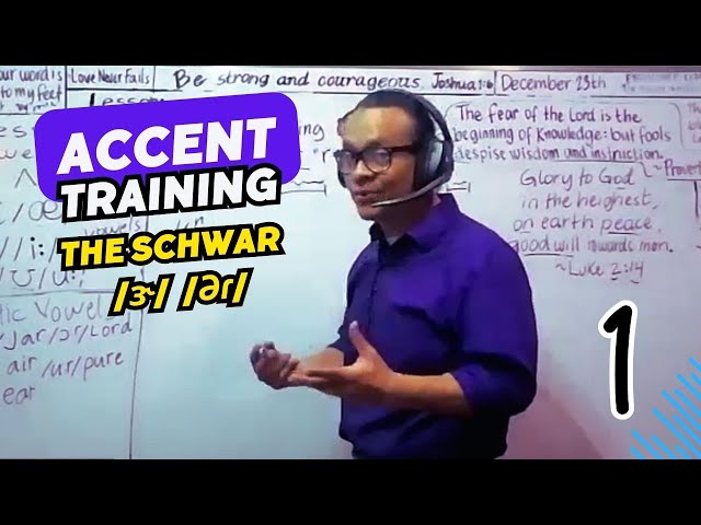 B2 Accent Training The Schwar /ɝ/ /əɾ/  PART 1 and Christmas Message