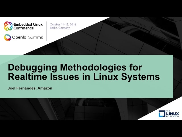 Debugging Methodologies for Realtime Issues in Linux Systems