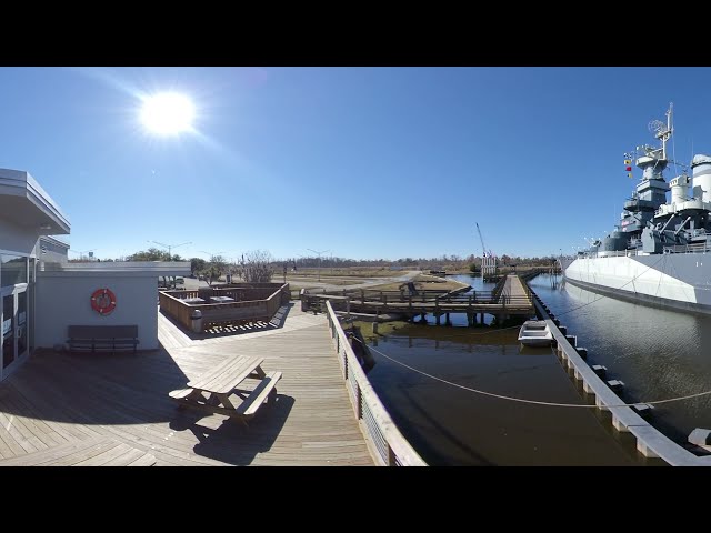 360 Video - Battleship USS North Carolina - You Control the Camera Angle 😎