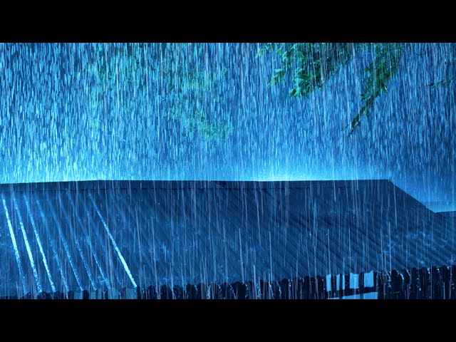 Instantly Deep Sleep With Thunderstorm Sounds | Natural Heavy Rain On Roof & Powerful Thunder