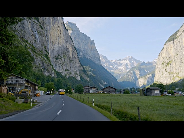 Swiss Scenic Drive 4K |  Interlaken - Lauterbrunnen - Grindelwald