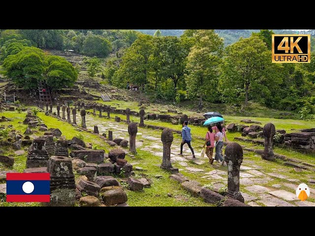 Vat Phou, Champasak, Laos🇱🇦 Unveiling the Secrets of Khmer Architecture (4K HDR)