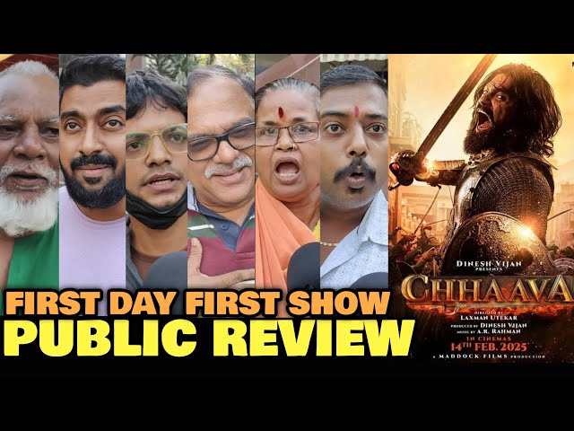 Chhaava Movie PUBLIC REVIEW | First Day First Show | Vicky Kaushal, Akshay Khanna, Rashmika