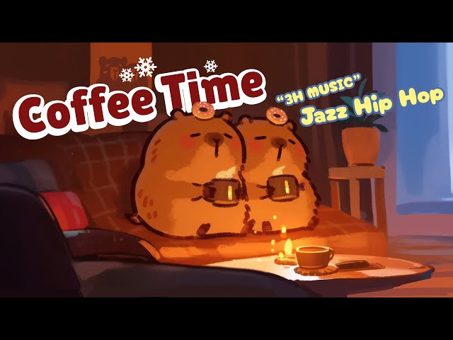 Cozy weekend moments ♨️ Capybara Coffee Time ☕️ Lofi Jazz Hip Hop Beats to sleep/chill to