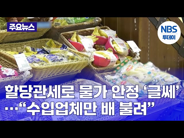 할당관세로 물가 안정 ‘글쎄’…“수입업체만 배 불려”