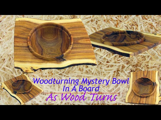 Woodturning Mystery Bowl In A Board