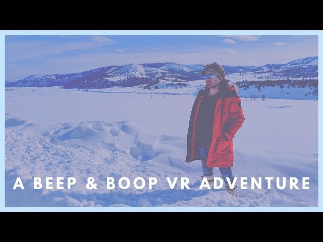 Beep & Boop Go to Yellowstone in Winter [VR180 Vlog]