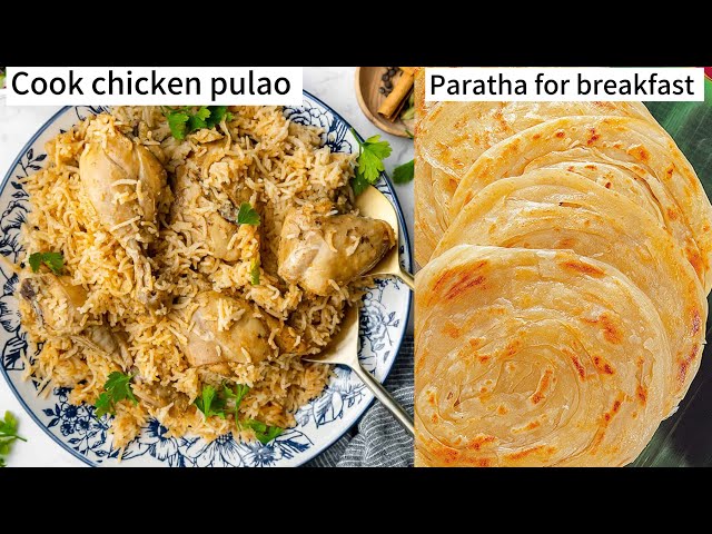 Quick&Easy chicken pulao recipe|Maa kay hath ka paratha|silent vlog|Daily routine