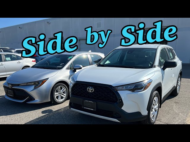 SAME size!? The 2022 Toyota COROLLA CROSS vs COROLLA HATCHBACK!