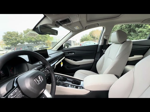 2025 Honda Accord Touring Hybrid Platinum White Pearl with New Interior