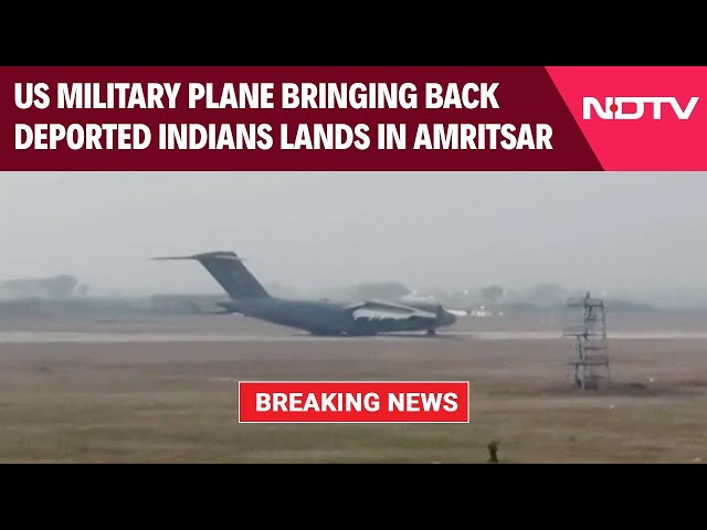 Indians Deported | US Military Plane Bringing Back Indians Deported By Trump Lands In Amritsar