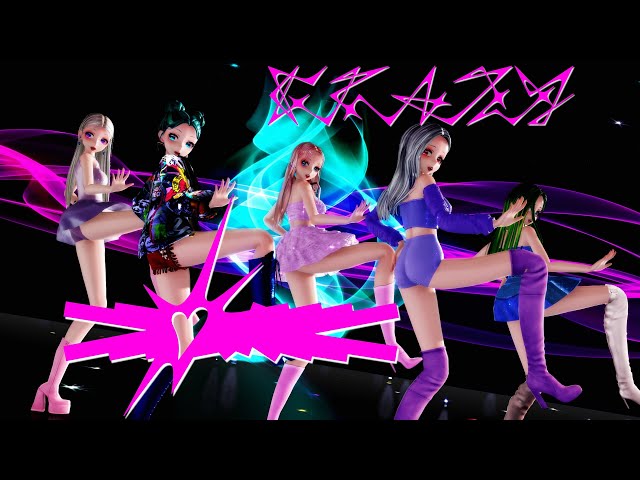 ≡MMD≡ Haku.Luka.Miku.IA.Gumi - Crazy / Le Sserafim [4KUHD60FPS][Eng sub]