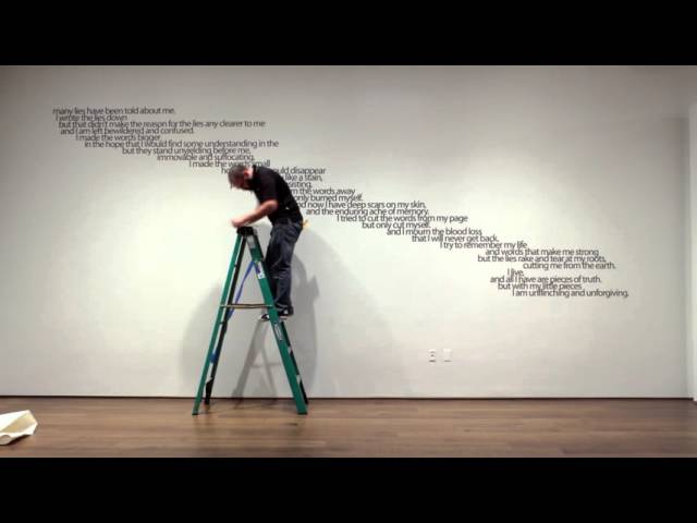 Install in Action—Revealing Vernon Ah Kee's 'Many Lies' (Time-lapse)