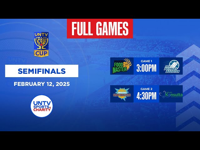 LIVE FULL GAMES: UNTV Cup Season 11 Semifinals at FilOil EcoOil Centre, San Juan City | Feb.12, 2025