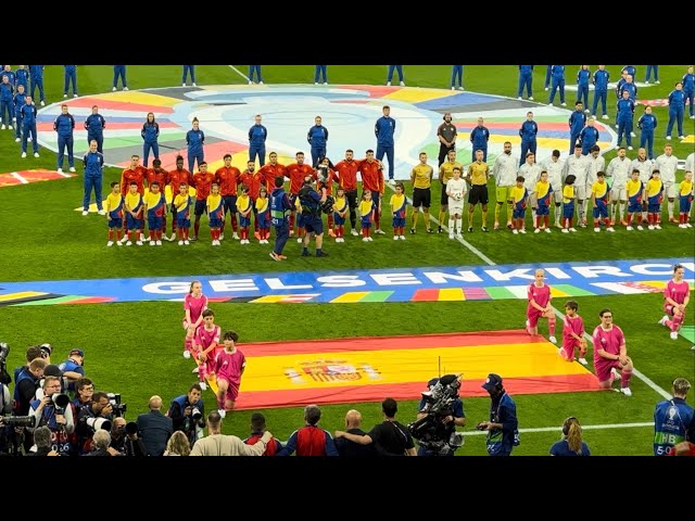 Spanish national anthem 🇪🇸 Marcha Real and King Felipe | Spain - Italy 🇪🇸🇮🇹 Gelsenkirchen EURO 2024