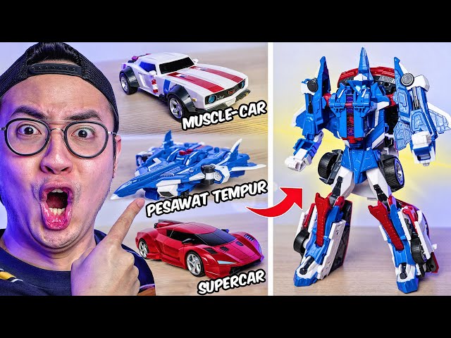 ROBOT INI BISA DIBONGKAR PASANG JADI MOBIL & PESAWAT! | Tobot Maximus V Unboxing & Review