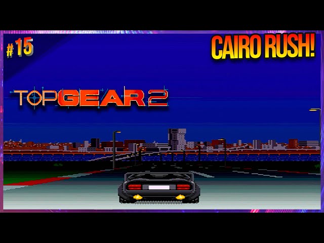 Top Gear 2 (SNES Gameplay, trk.15) ㅡ Cairo, Egypt