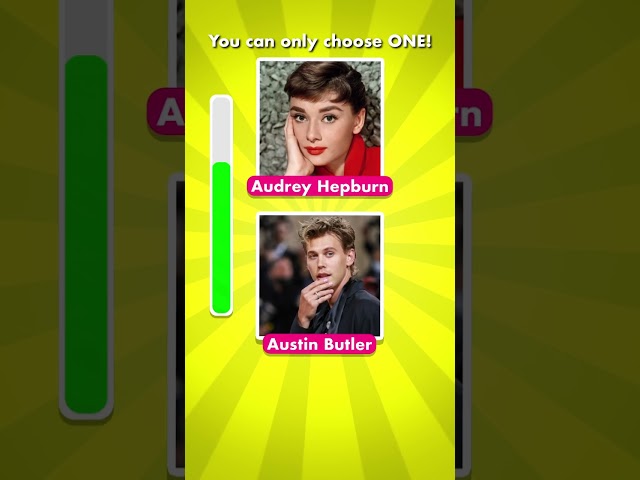 Who Would YOU Prefer? Audrey Hepburn vs. Austin Butler 🌟 Choose Wisely! #quiz #rather