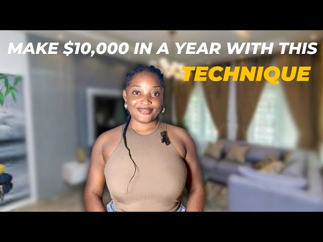 MAKE 10,000 in a YEAR with this TECHNIQUE 2024......Financial Breakthrough...