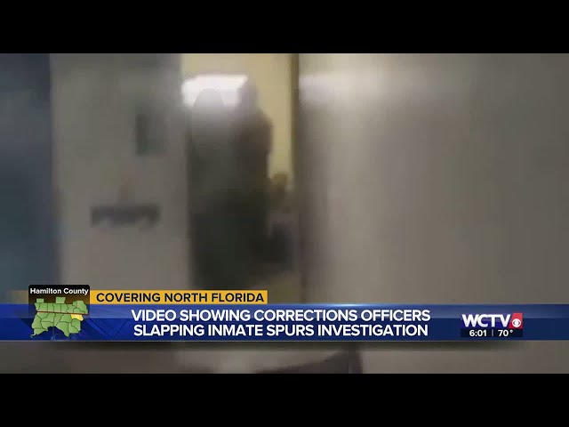 Two Florida corrections officers fired after video shows officer slapping inmate