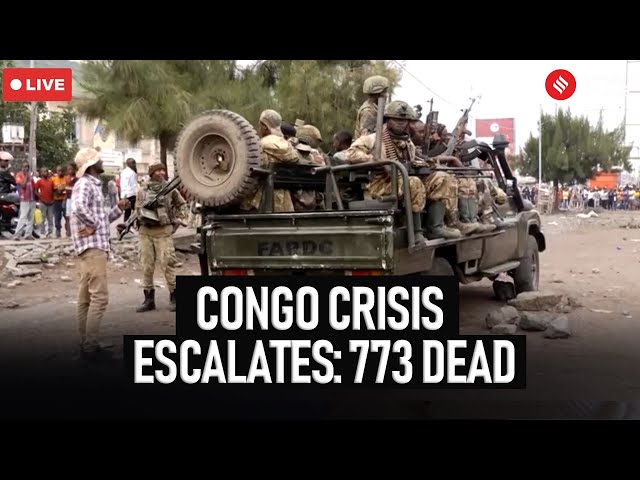 LIVE Congo Crisis : Crisis in DR Congo worsens! Hundreds dead, hospitals full, aid suspended.