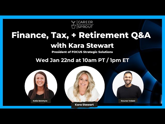 Finance, Tax, + Retirement Planning | Guest: Kara Stewart