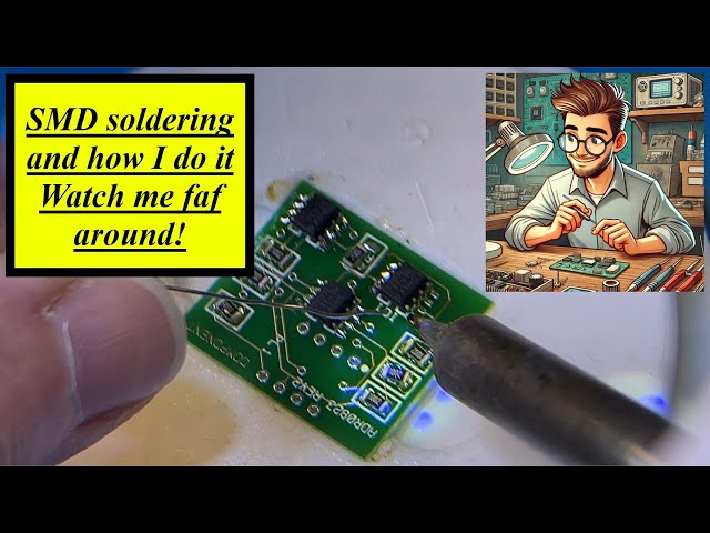 SMD soldering practice and I do hand soldering of boards #soldering #smd #tips #tricks #technique