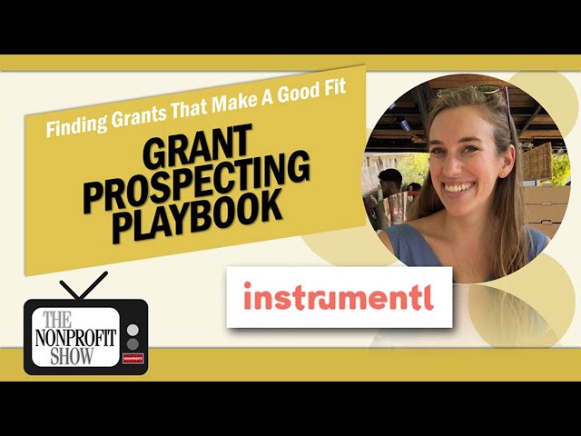 Nonprofit Grant Prospecting Playbook (finding grants)