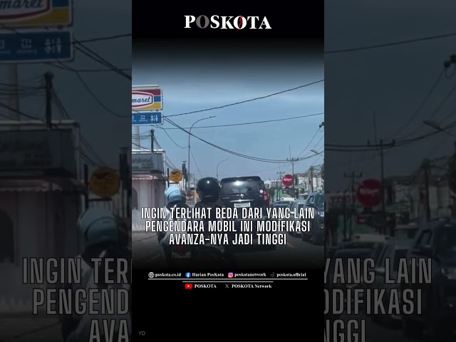 Ingin Terlihat Beda Dari Yang Lain Pengendara Mobil ini Modifikasi Avanza-nya Jadi Tinggi