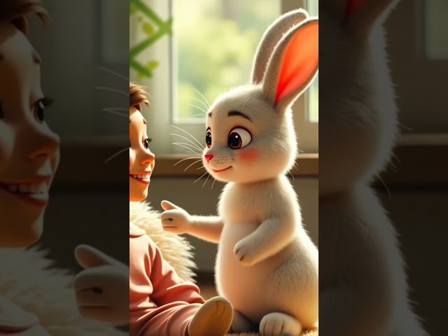 Love between Rabbit and little boy|ai video|