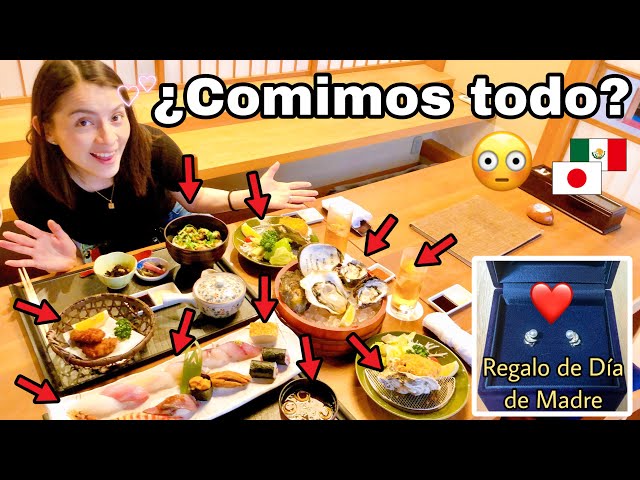 ¡Mi ESPOSO JAPONÉS me REGALÓ PERLAS por DÍA de MADRES! Comiendo SUSHI LUJOSO ¿Todo es muy CARO?