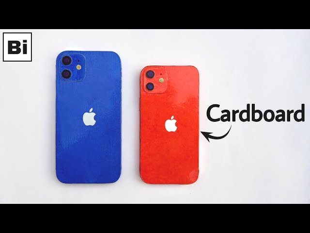 How To Make iPhone 12 & iPhone 12 Mini From Cardboard | Bi