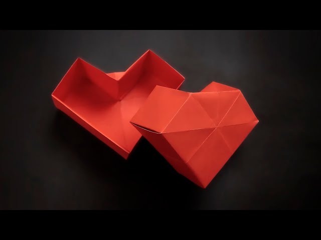 Origami Heart Box With a Lid - How to Fold