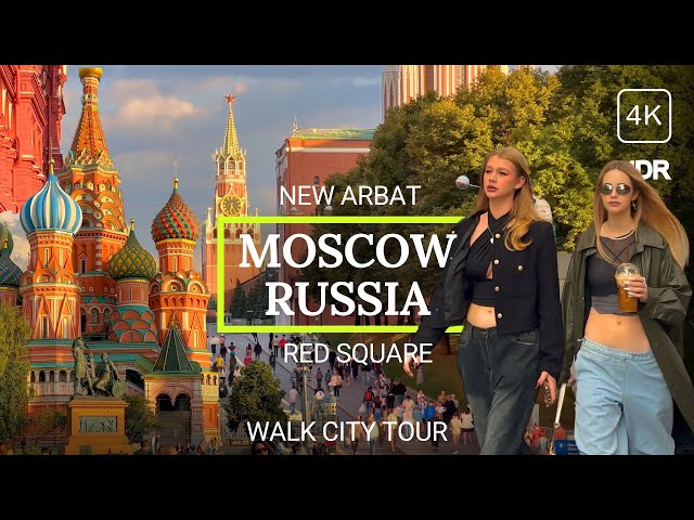 🔥 How live in Russia 2023? Moscow City Walk Tour: New Arbat to Red Square 4K HDR