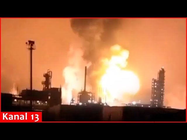 "It was a terrible explosion" - Ukraine this time hit gas plant in Astrakhan, massive fire broke out